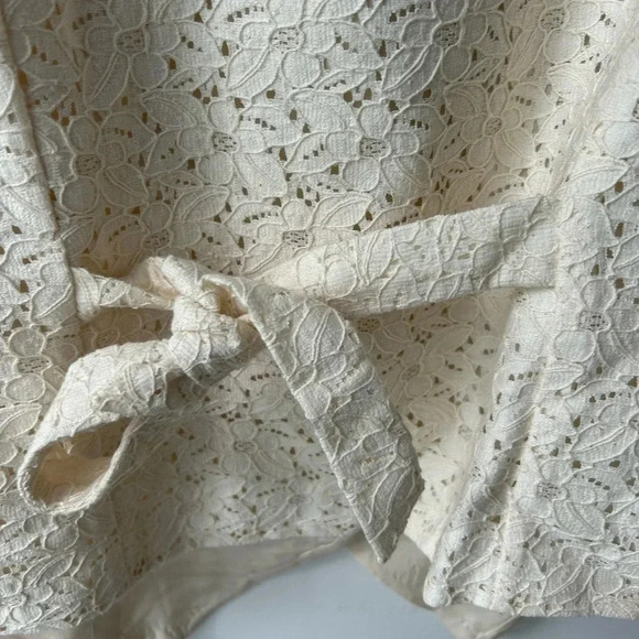 Vintage Ports  1961 lace floral white cream vest - Picture 12 of 12